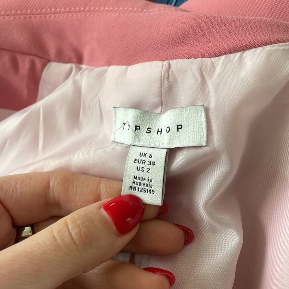 TOP SHOP rose pink blazer - Picture 8 of 9